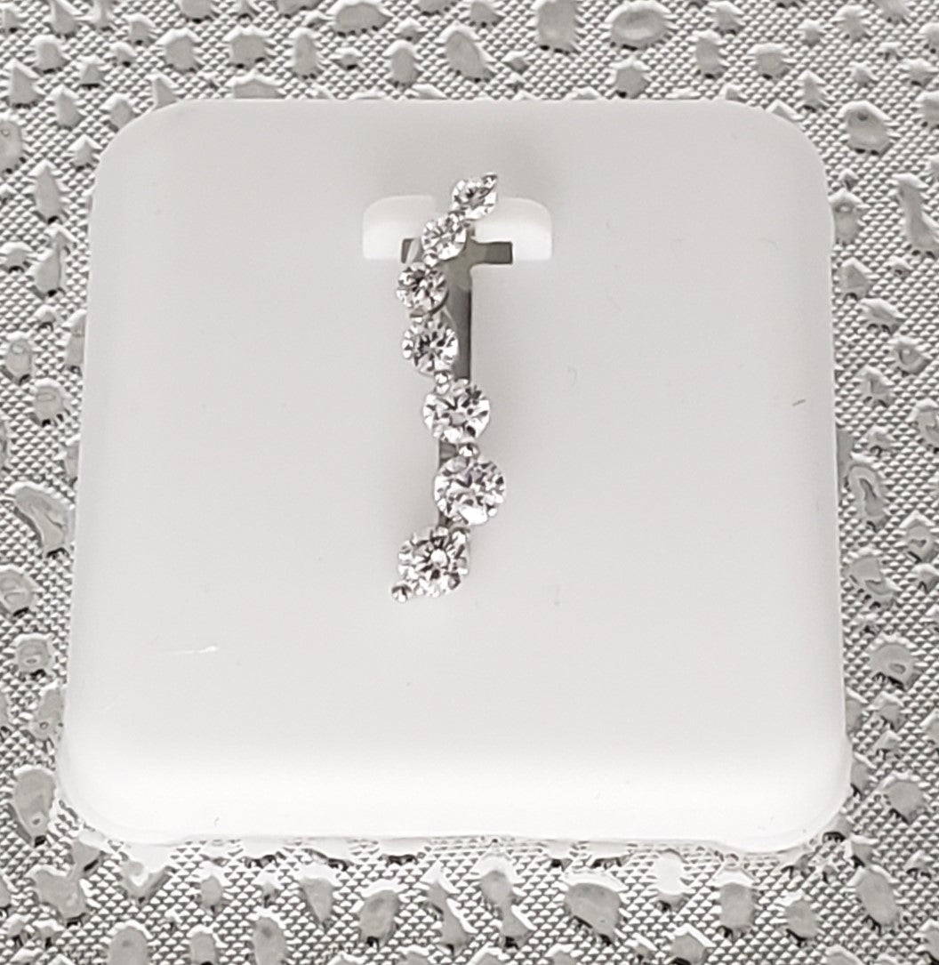 7 stone CZ 925 Sterling Silver Charm