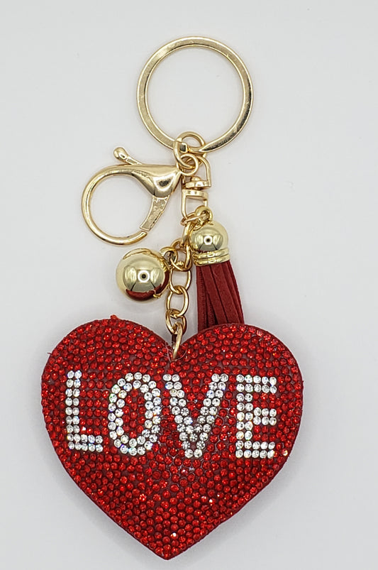 Love Heart Keychain/Purse Clip