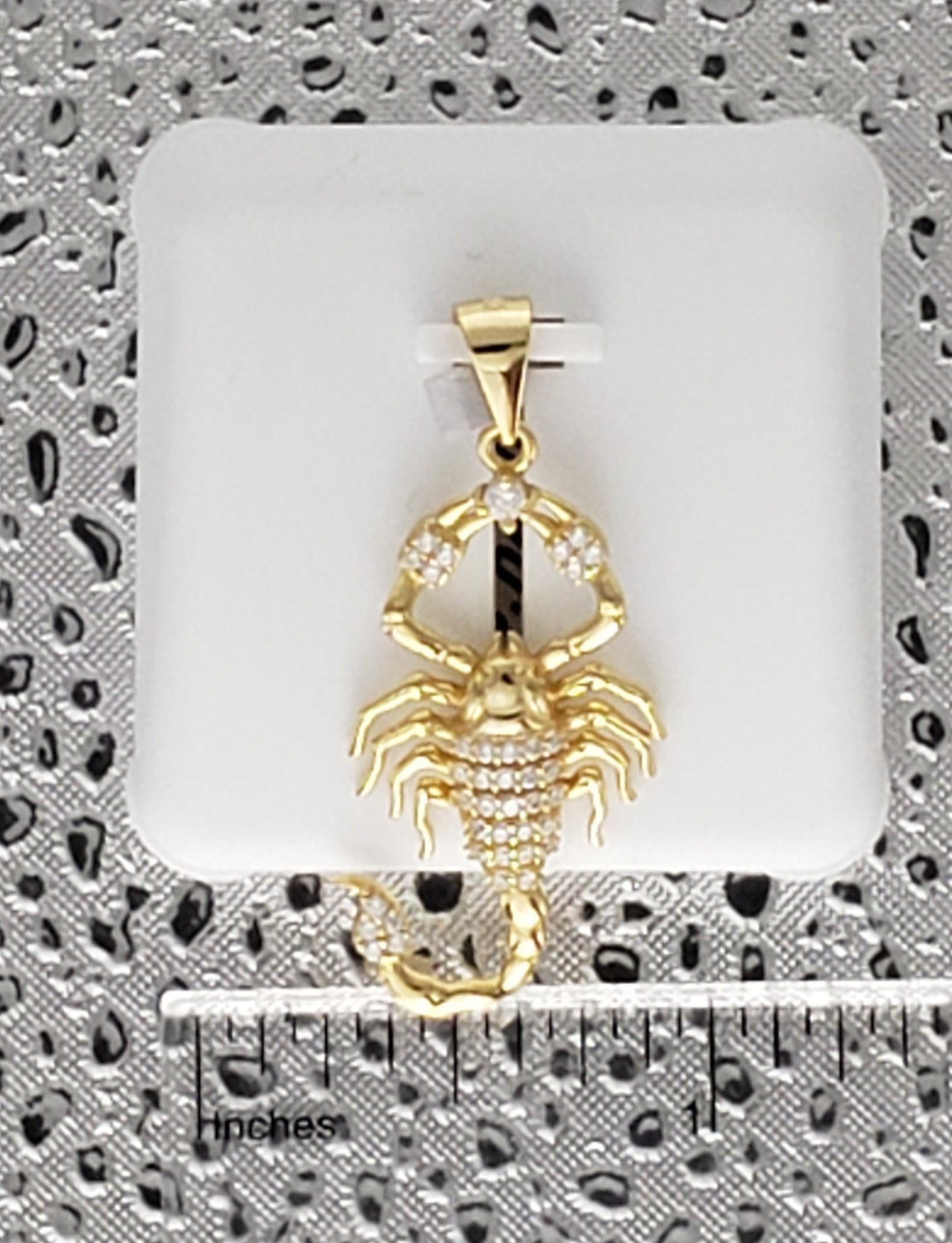 Gold Scorpion 925 Sterling Silver Pendant