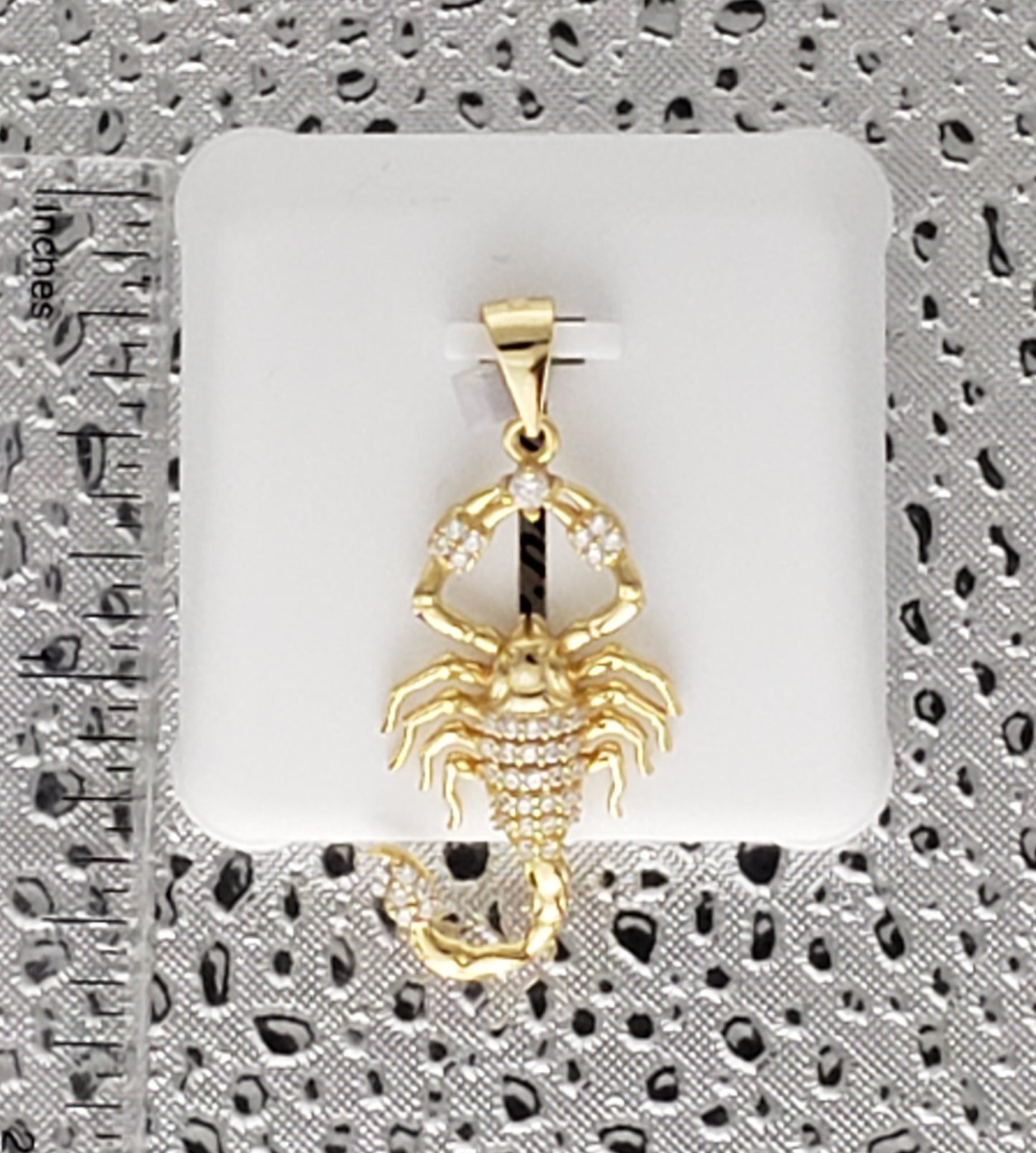 Gold Scorpion 925 Sterling Silver Pendant