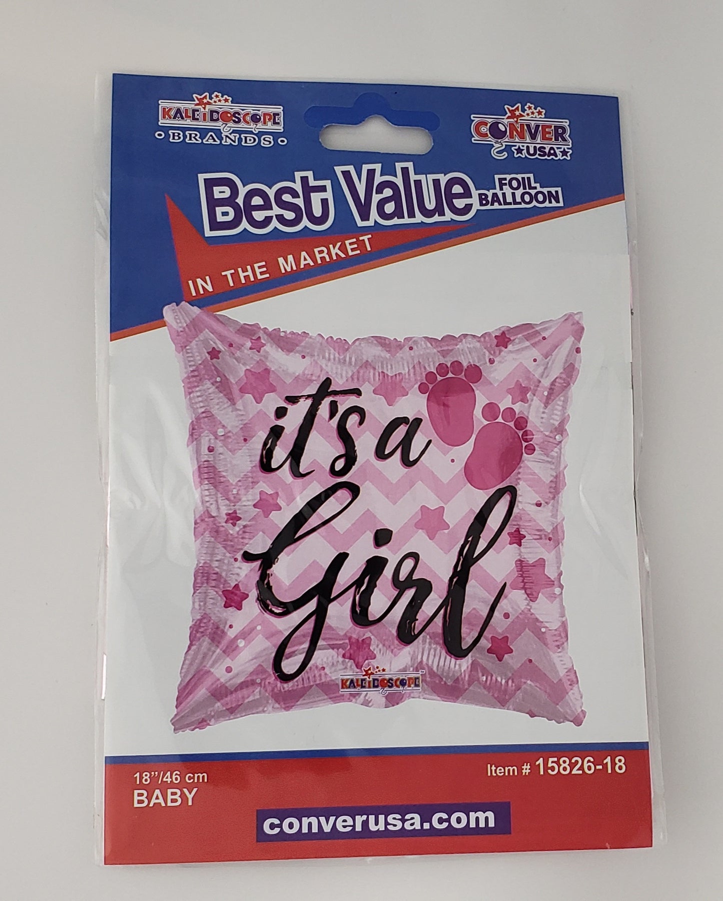 “It’s a Girl”  18” Mylar