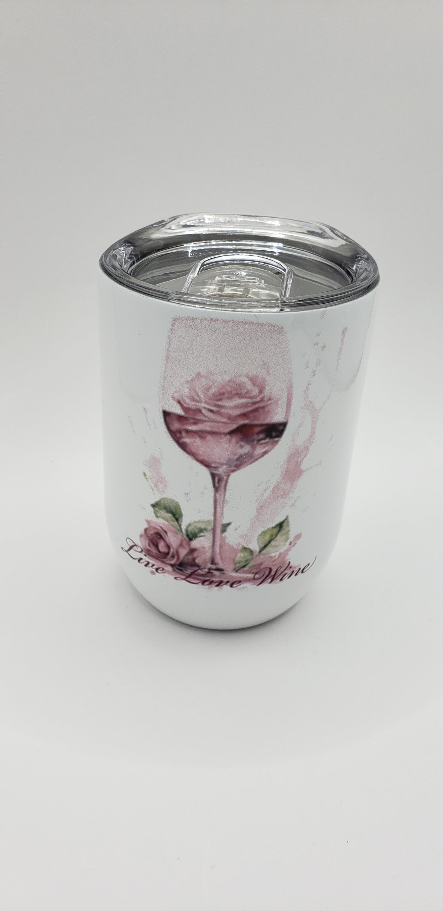 12oz “Live Love Wine“ Tumbler Rose