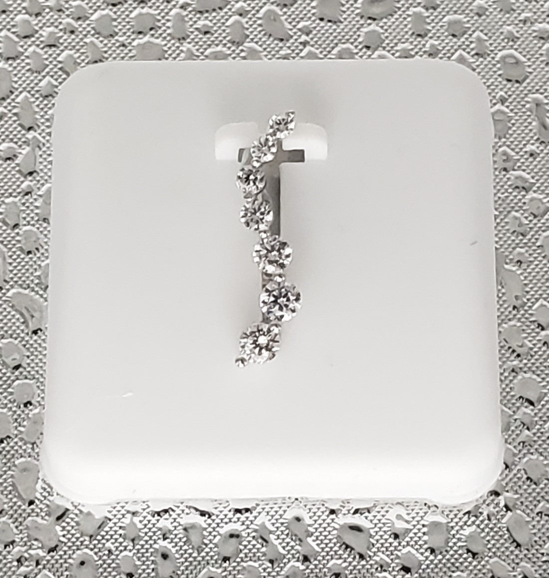 7 stone CZ 925 Sterling  Silver Charm