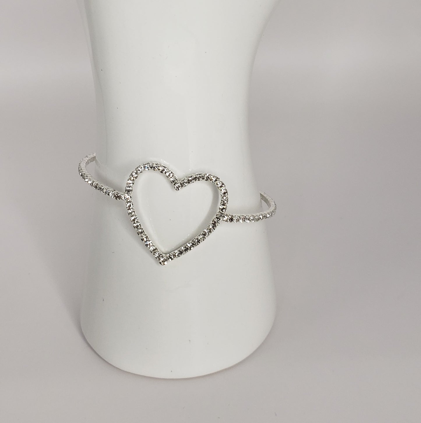 Heart Center Memory Cuff Bracelet