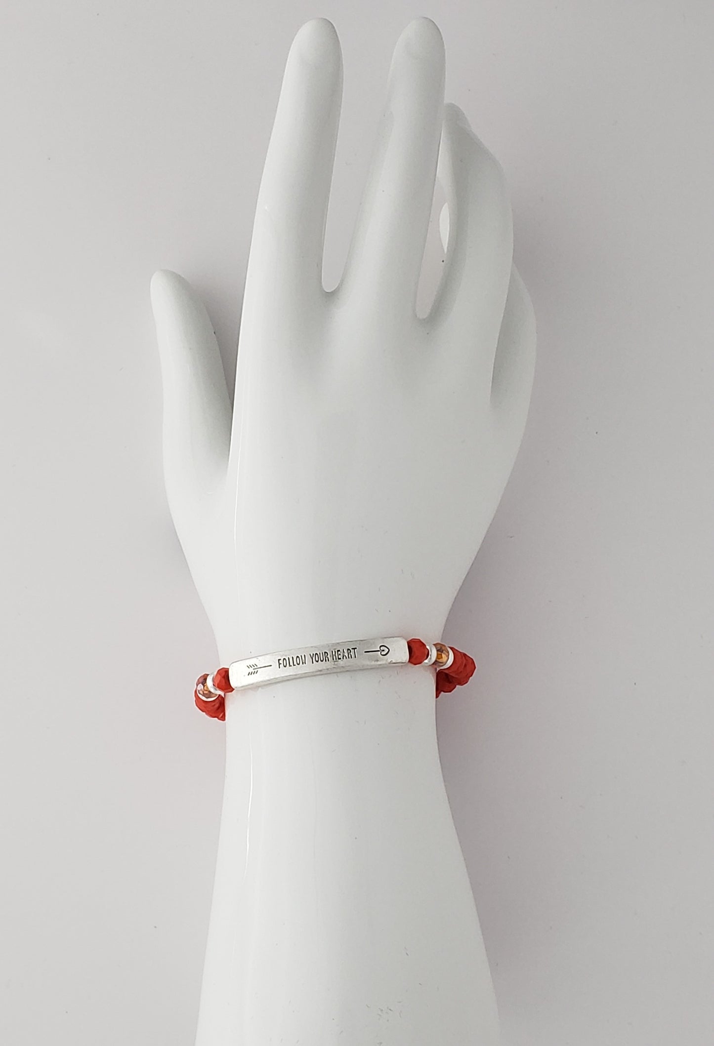 'Follow your Heart' Stretch Bracelet