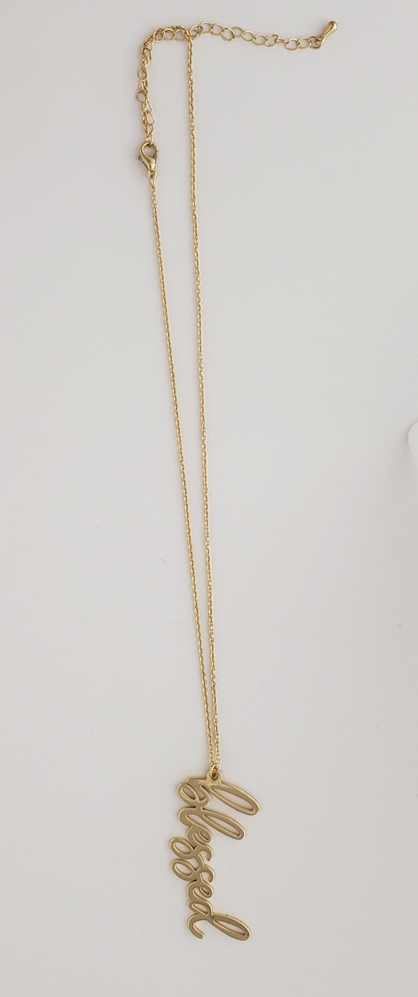 Gold “Blessed” Necklace