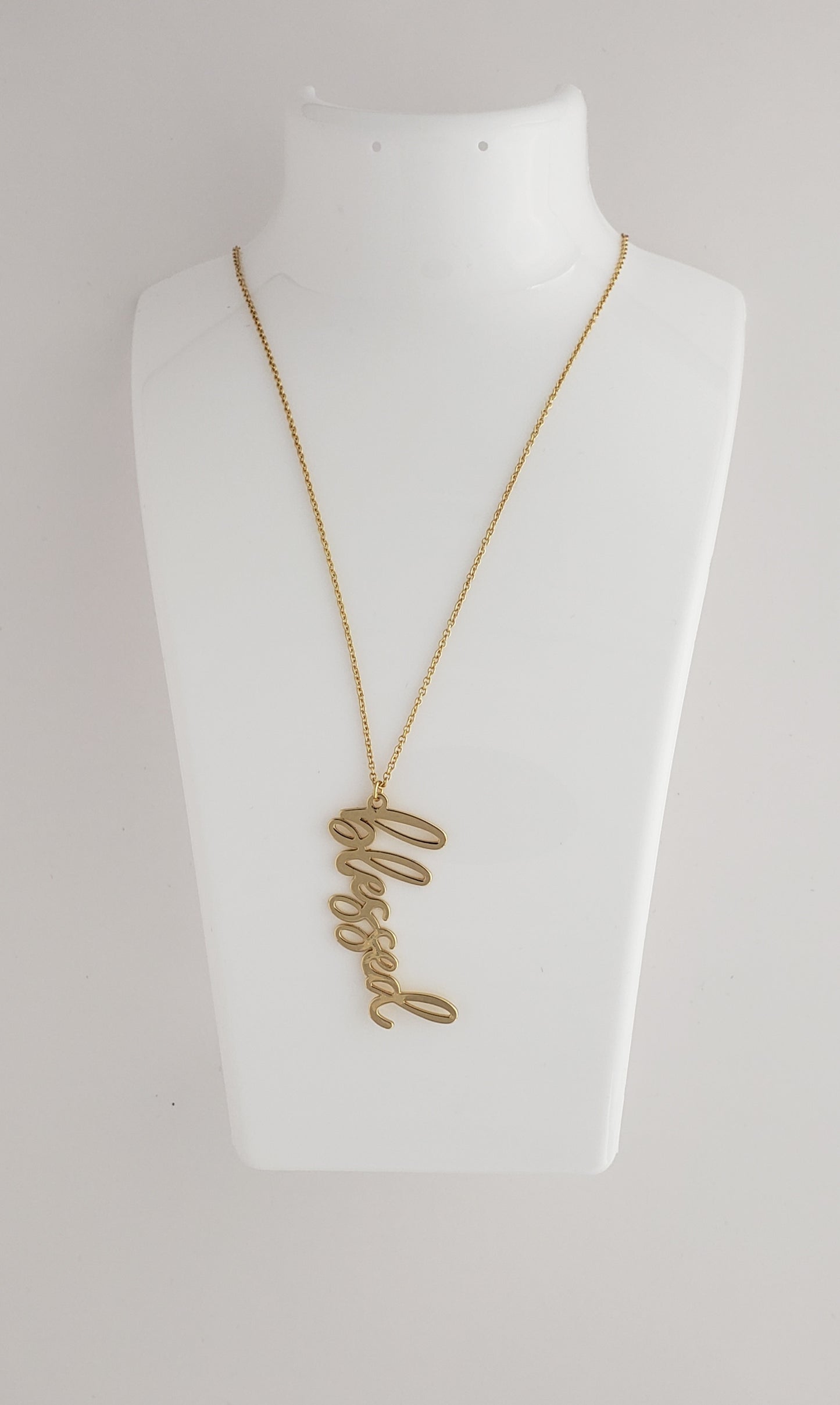 Gold “Blessed” Necklace