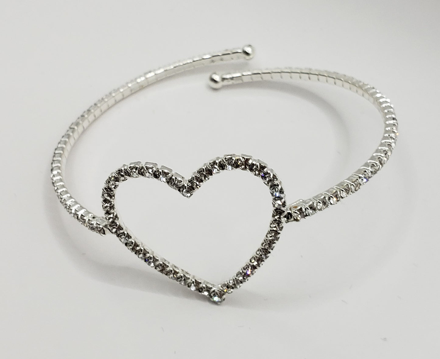 Heart Center Memory Cuff Bracelet