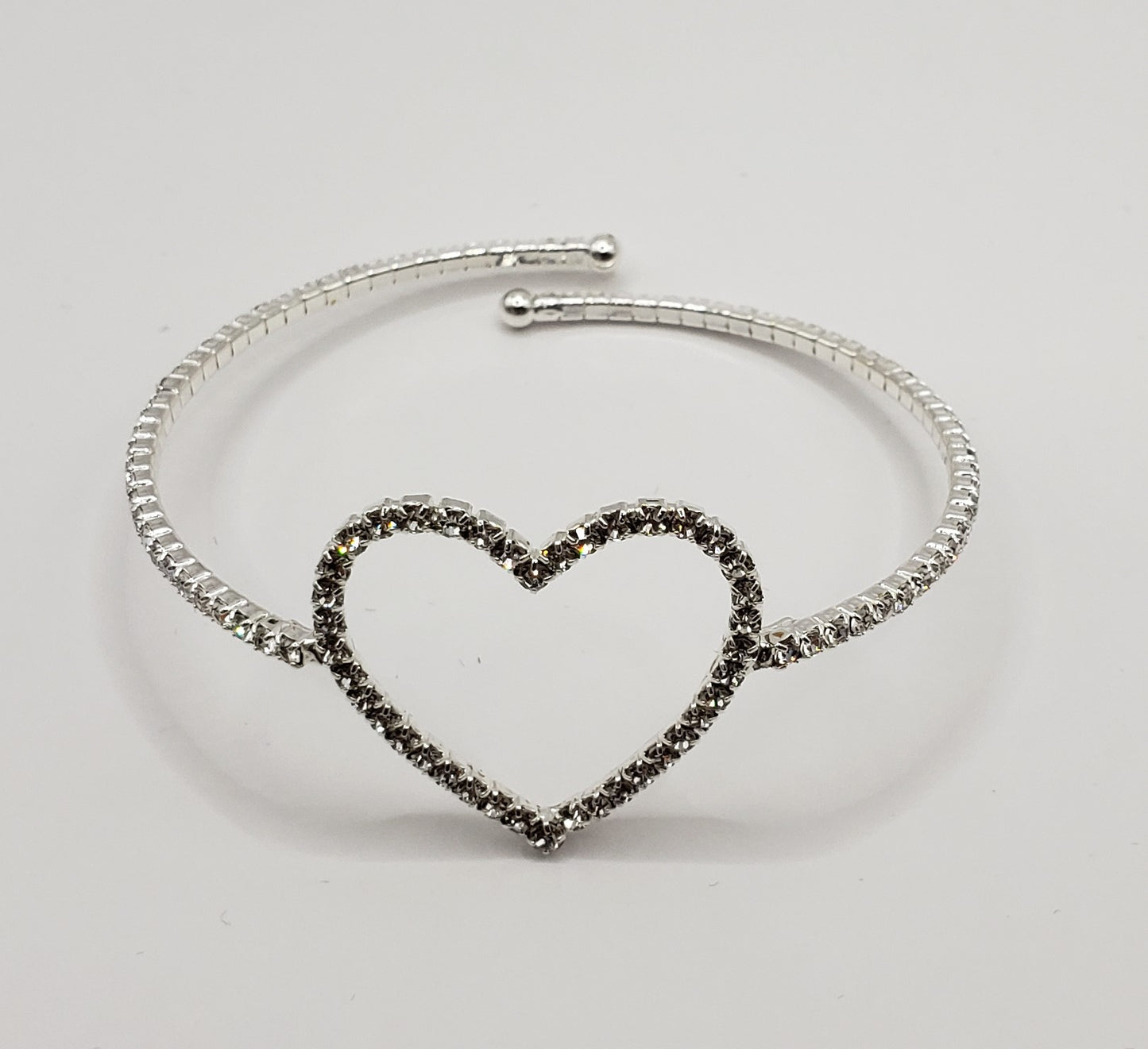 Heart Center Memory Cuff Bracelet