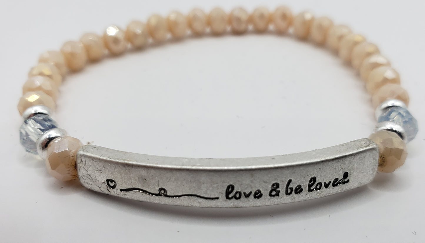 'Love & Be Loved' Stretch Bracelet