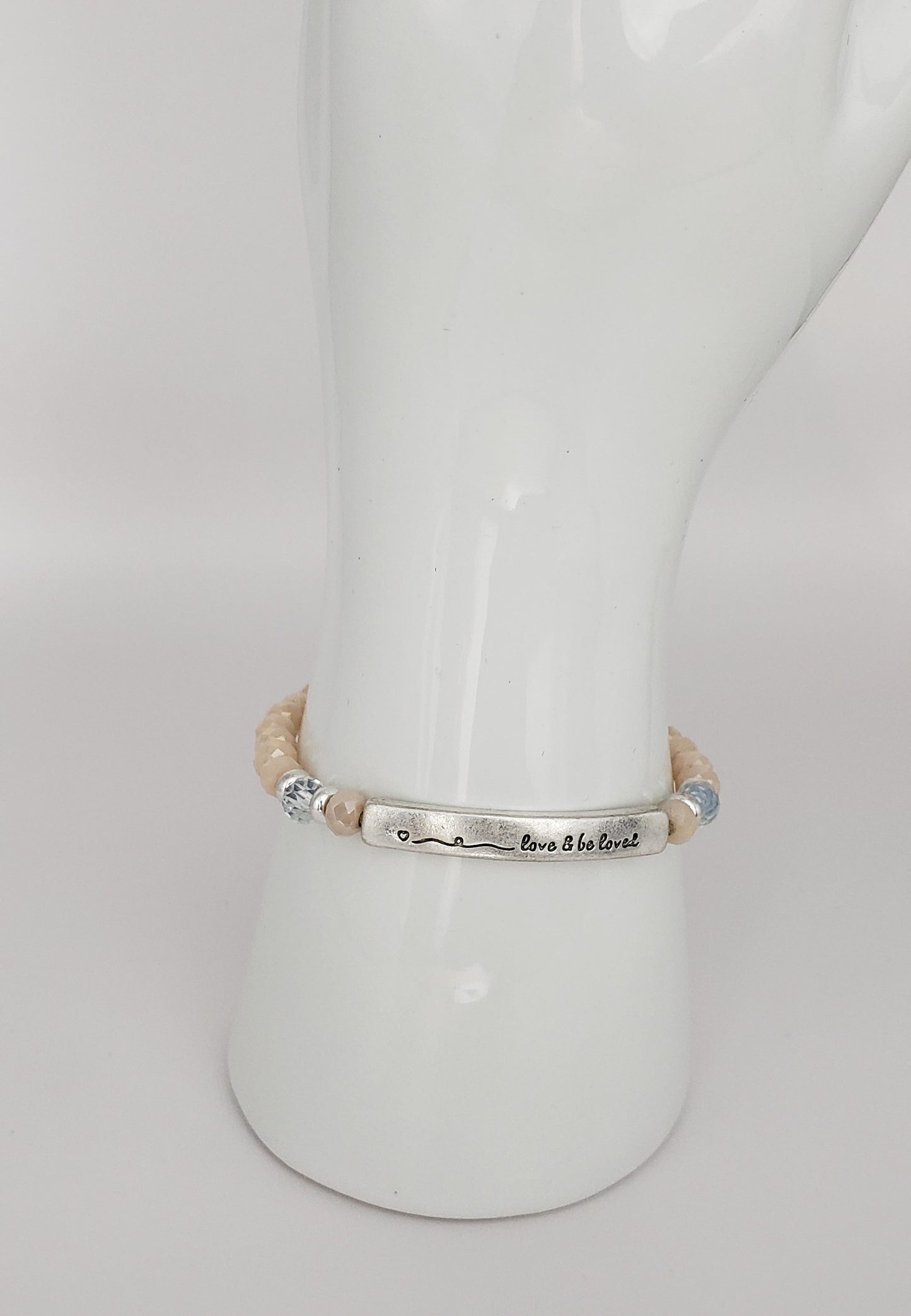 'Love & Be Loved' Stretch Bracelet