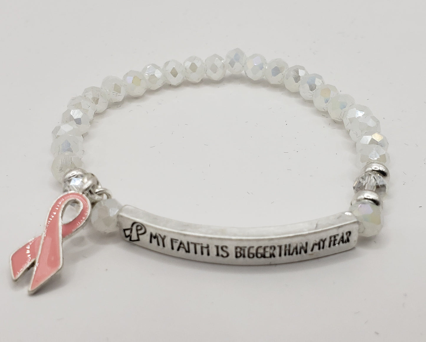 "My Faith is Bigger than my Fear" Stretch Bracelet